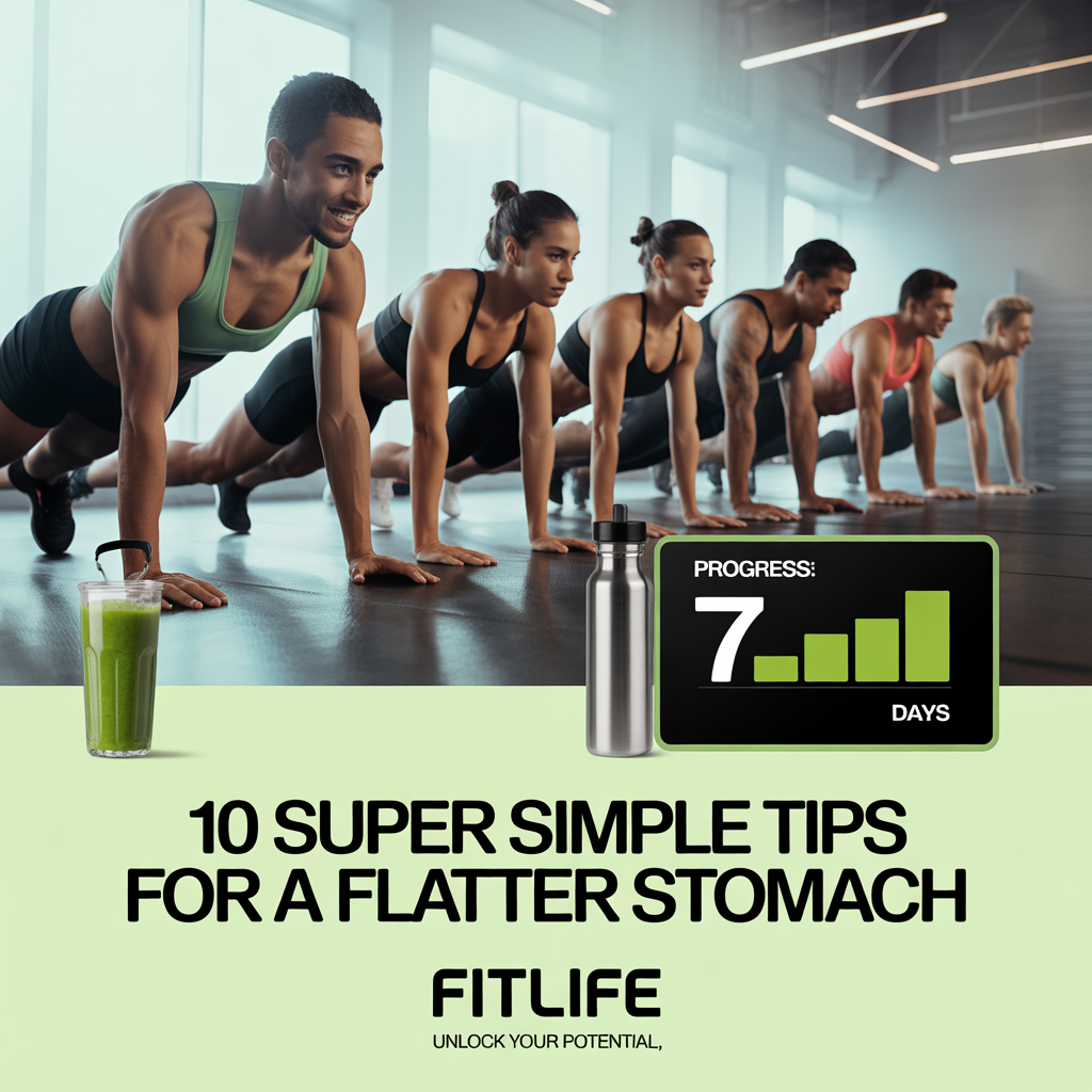10 super simple tips for a flatter stomach