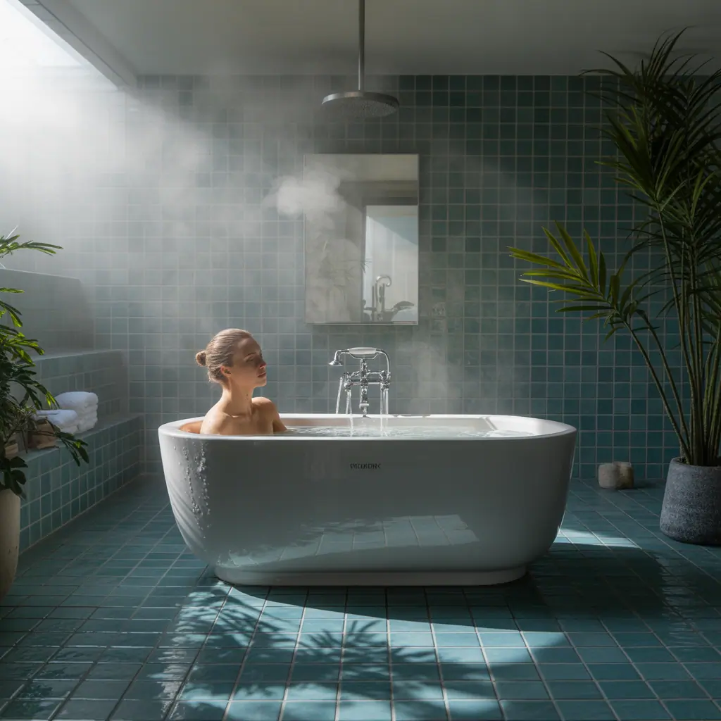 bathing as a mental retreat