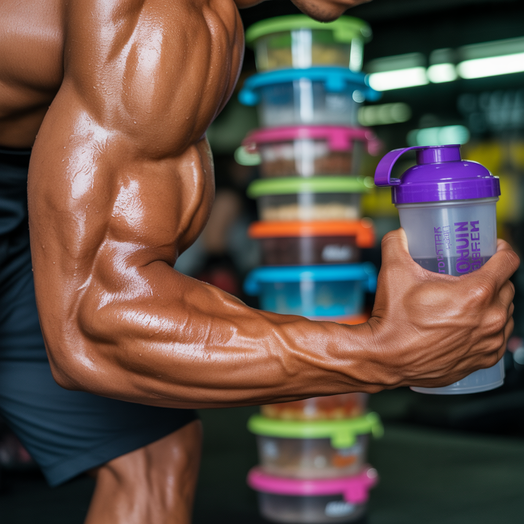 bicep and tricep muscle growth through exercise and nutrition