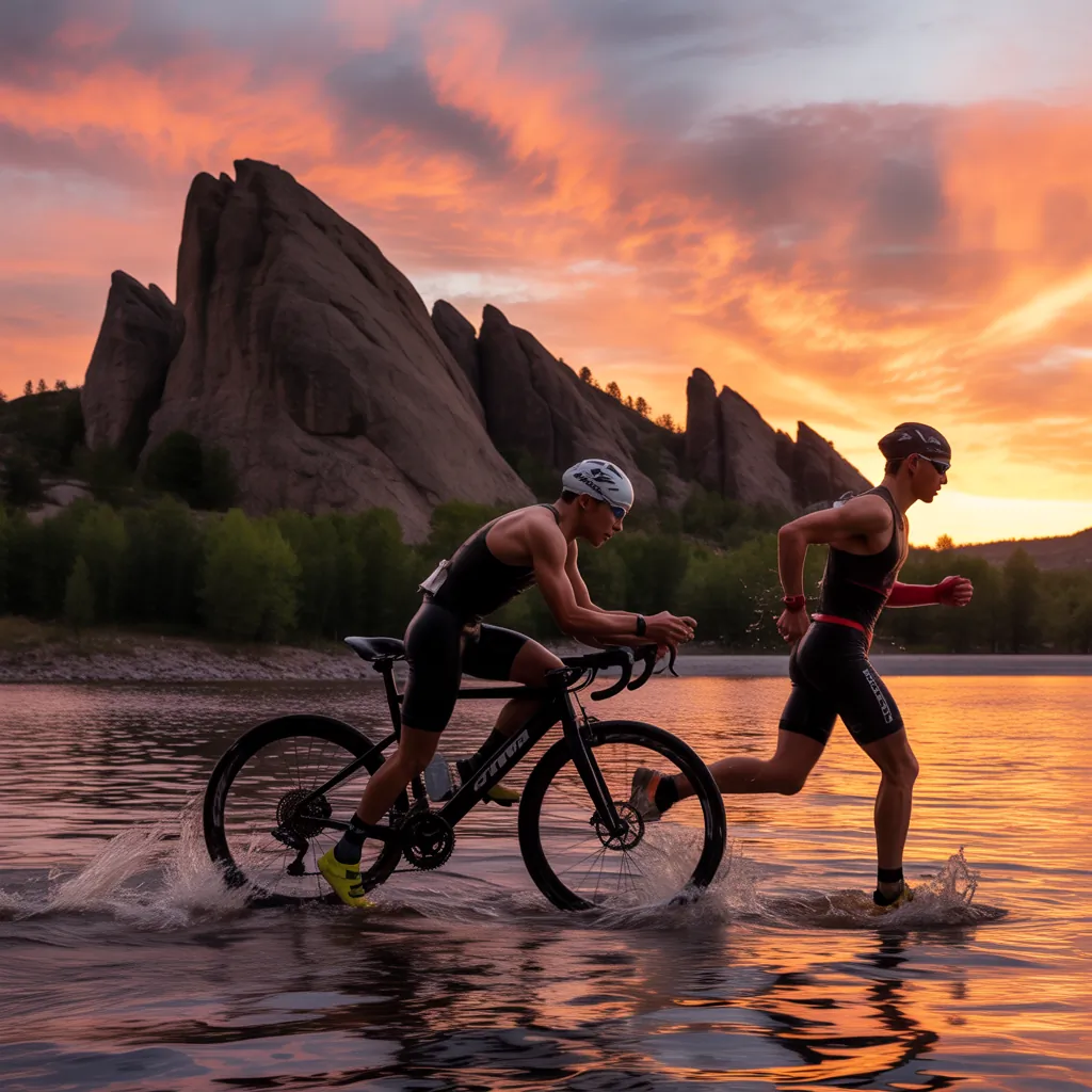 boulder sunset triathlon race
