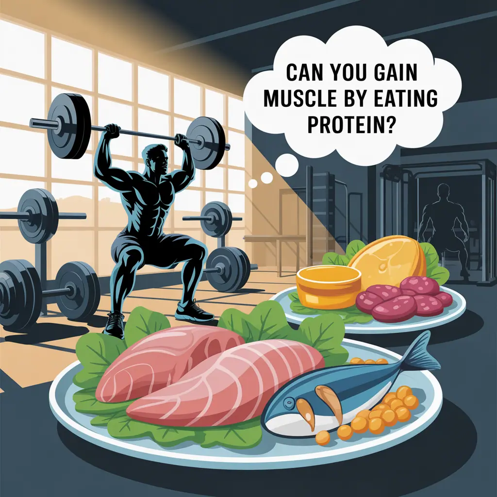 can you gain muscle just by eating protein
