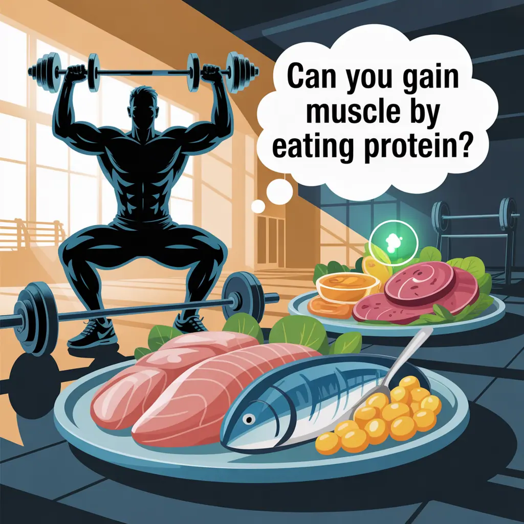 can you gain muscle just by eating protein