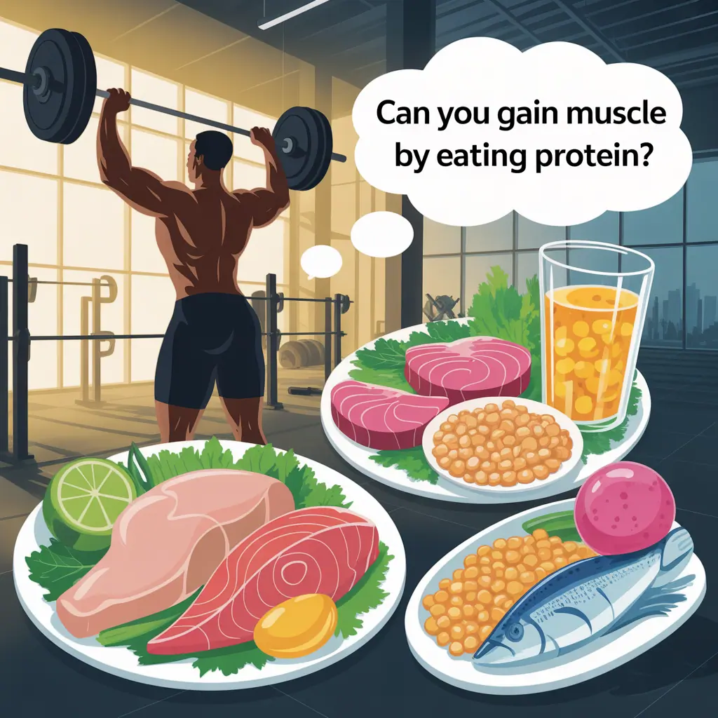 can you gain muscle just by eating protein