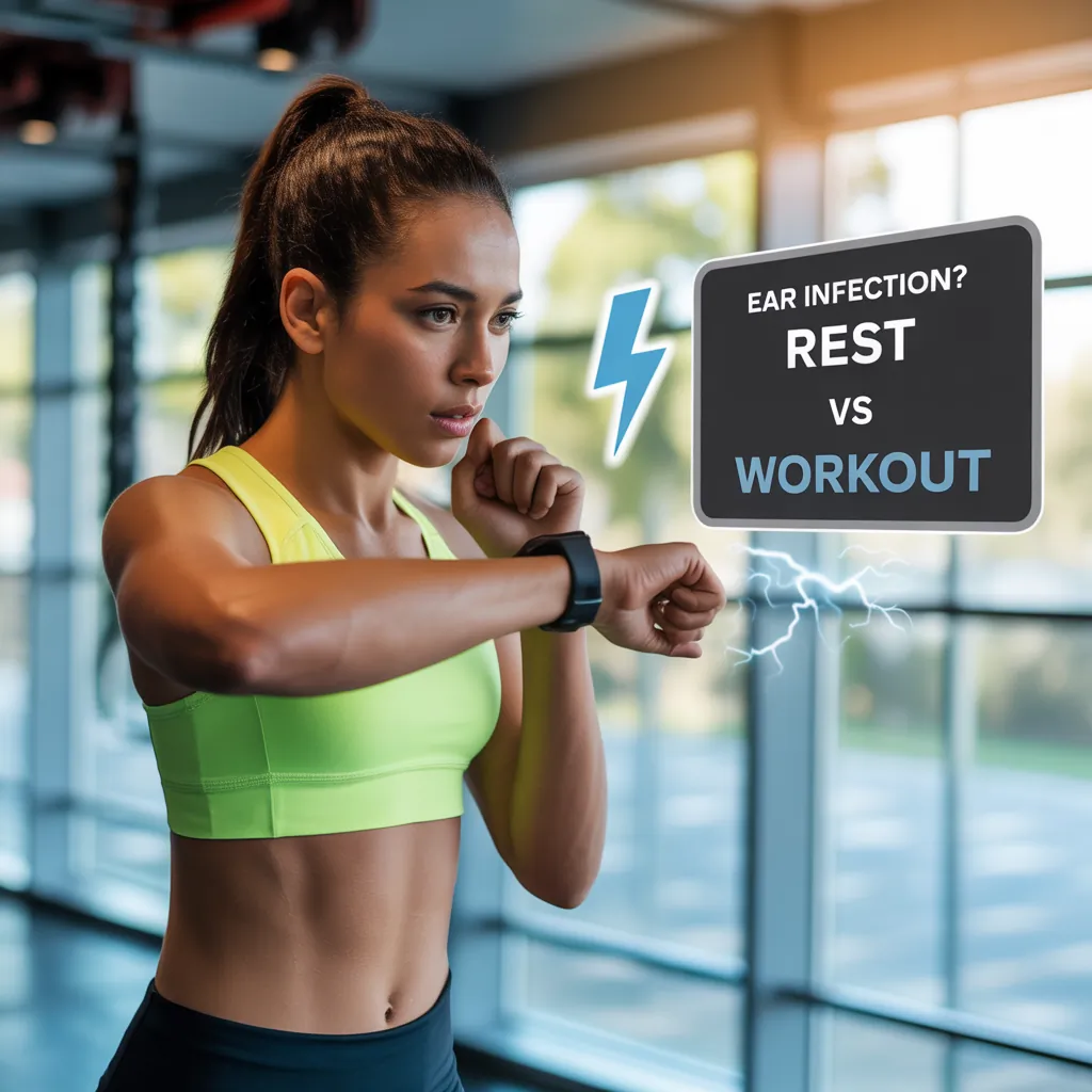 can you workout with an ear infection