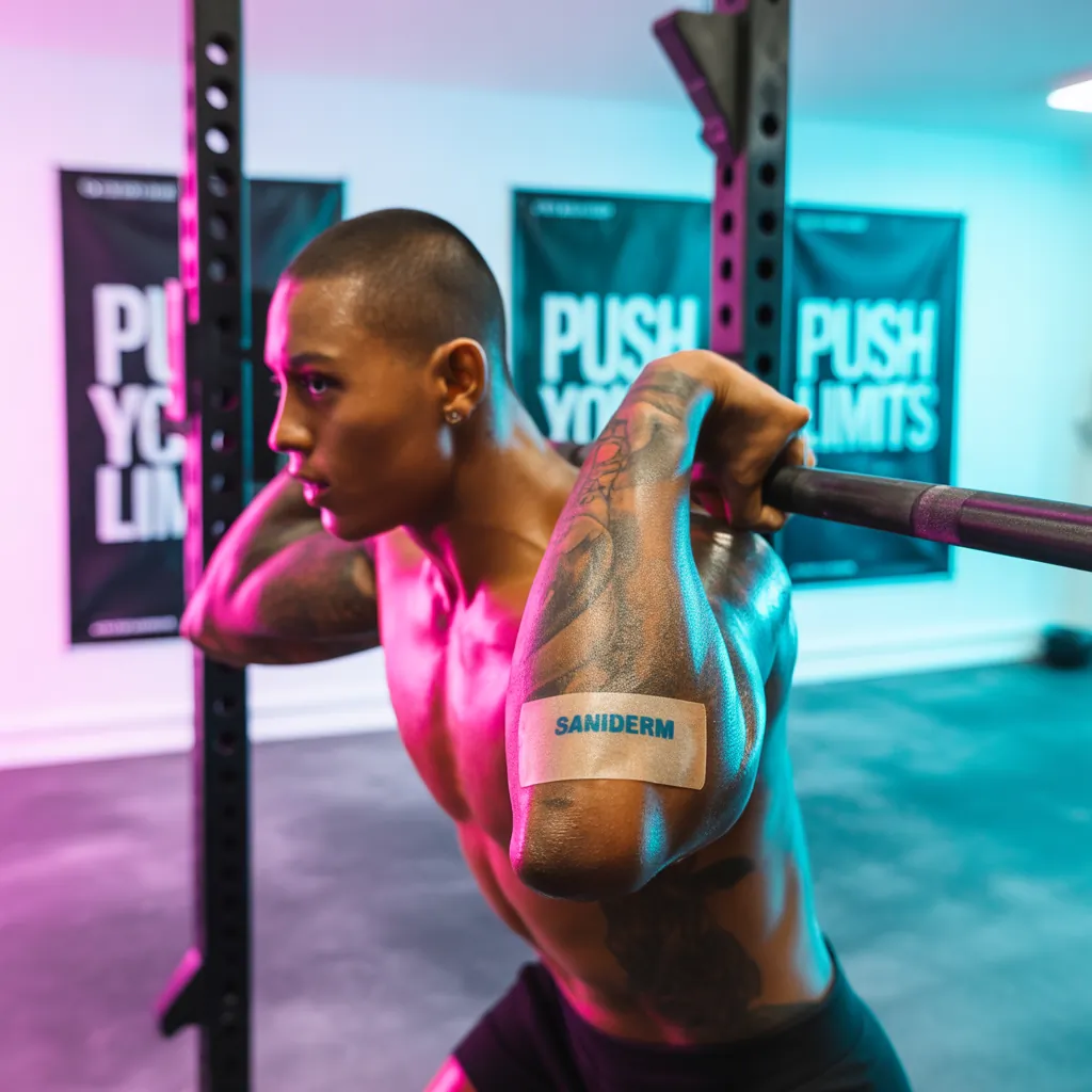 can you workout with saniderm