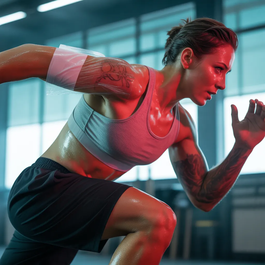 can you workout with saniderm