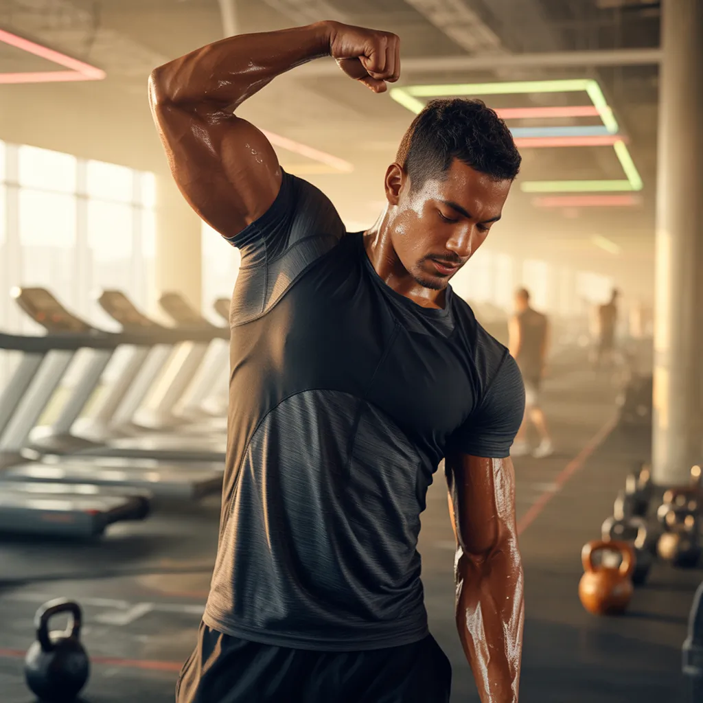 cant extend arm after workout