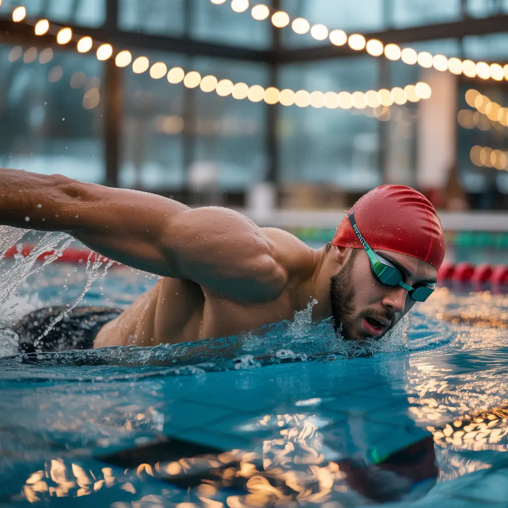 christmas swim workouts
