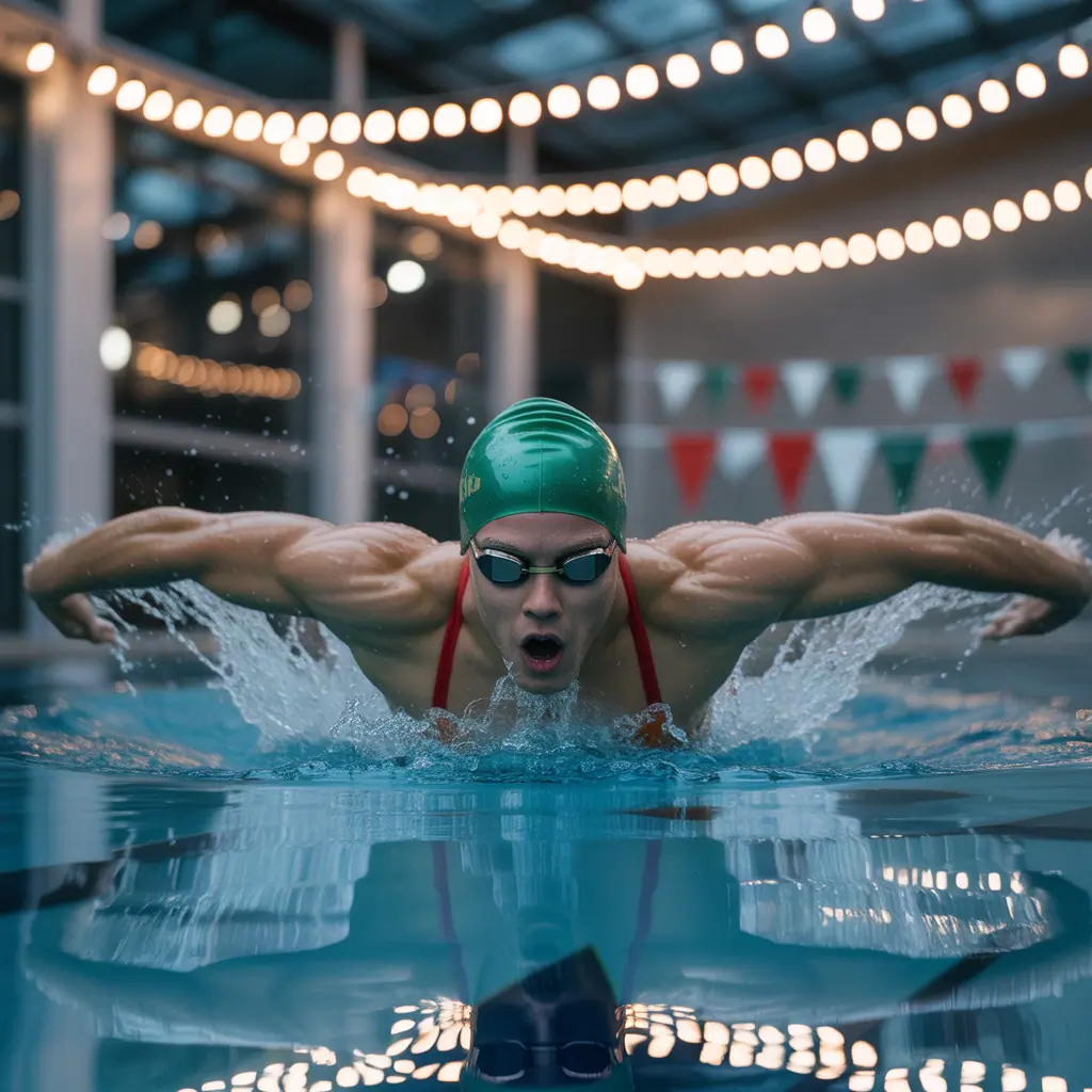christmas swim workouts