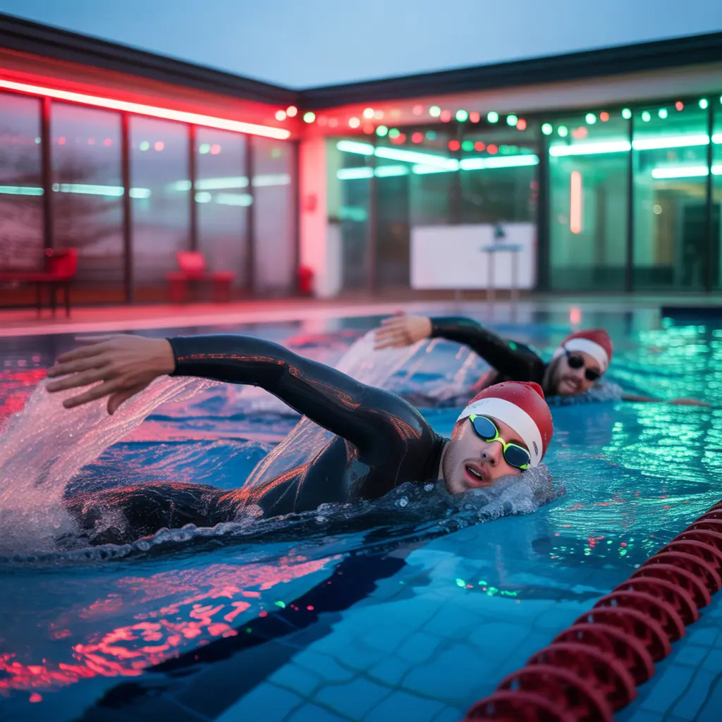 christmas swim workouts