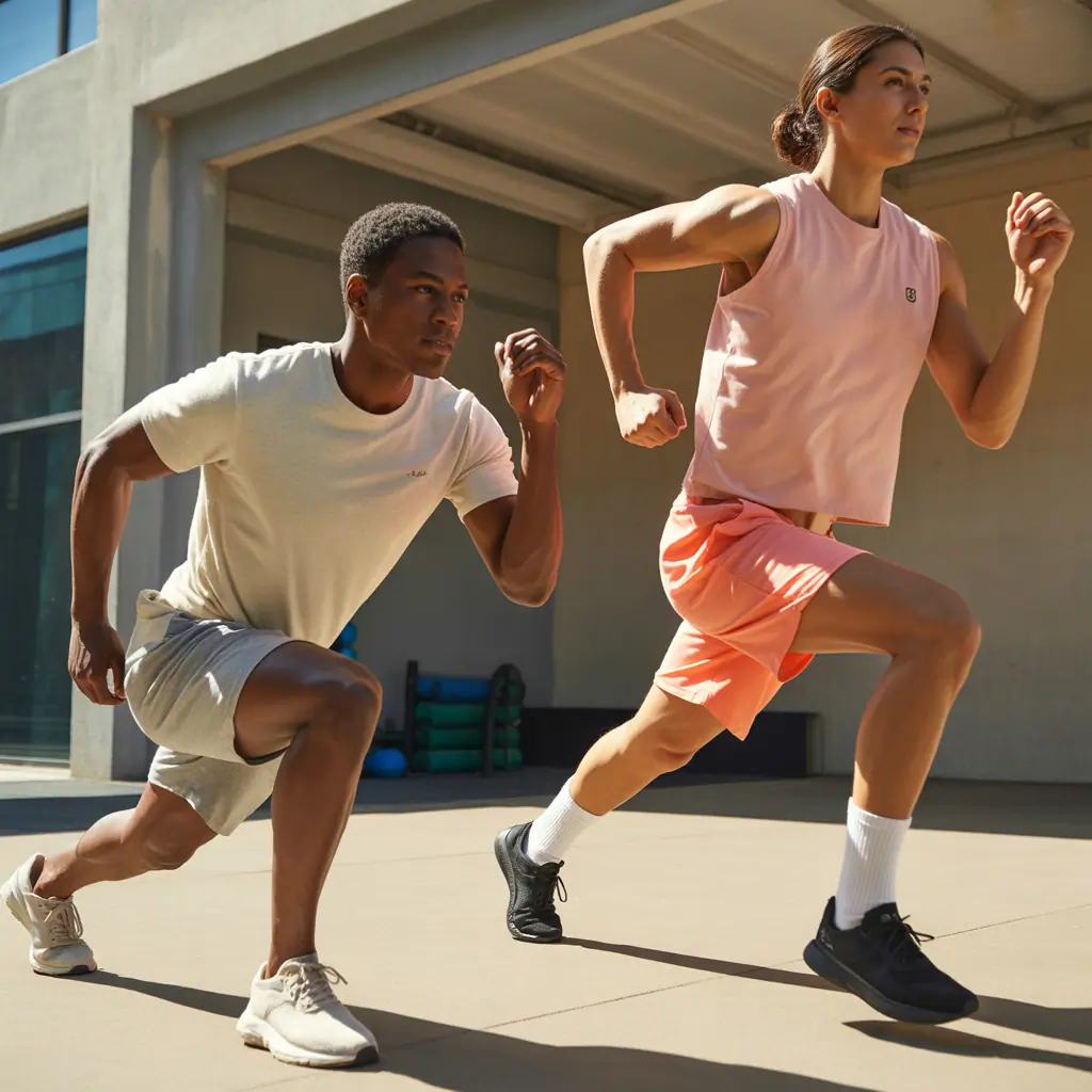 cotton workout clothes for men and women