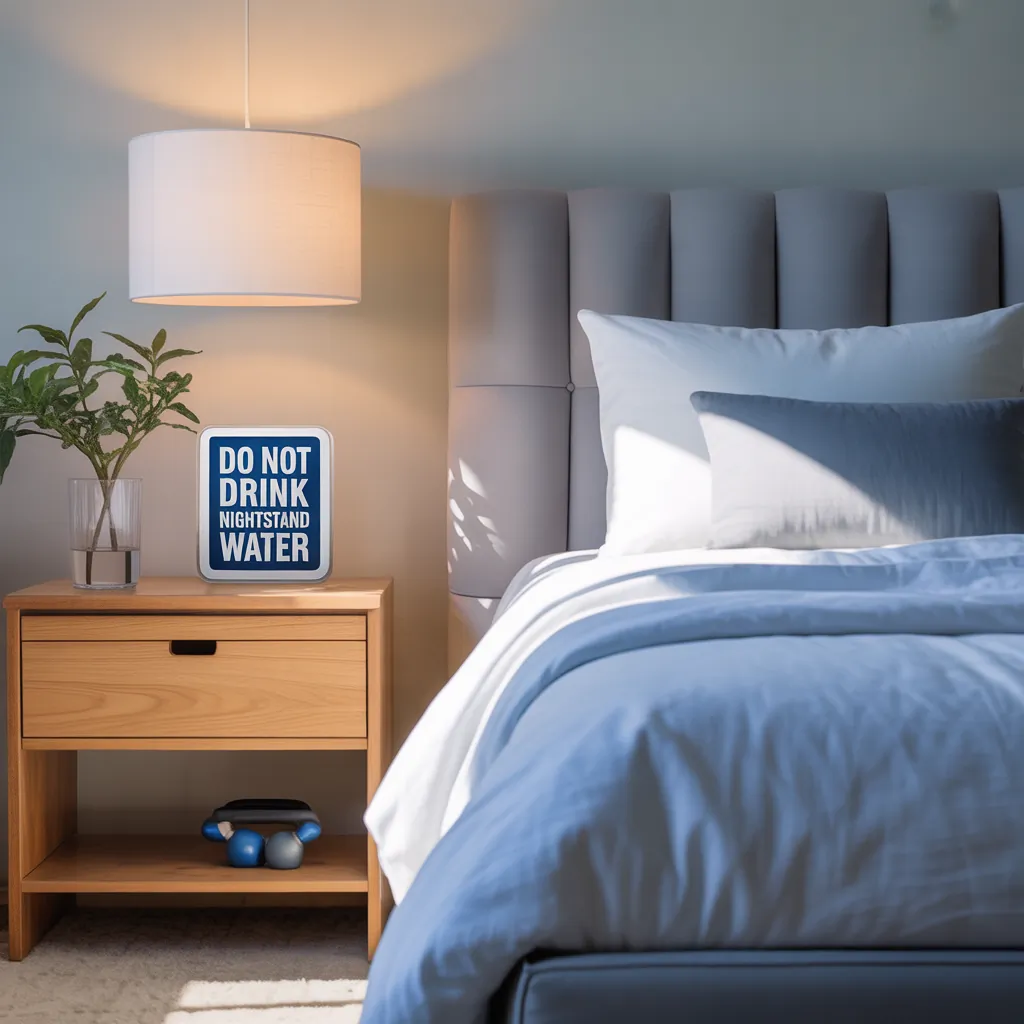 do not drink nightstand water