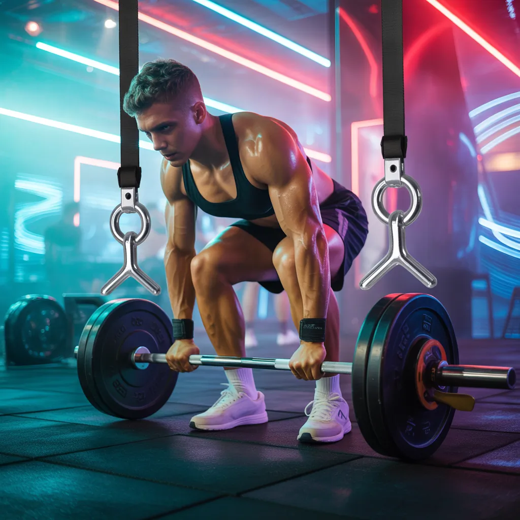 dumbbell spotter hooks