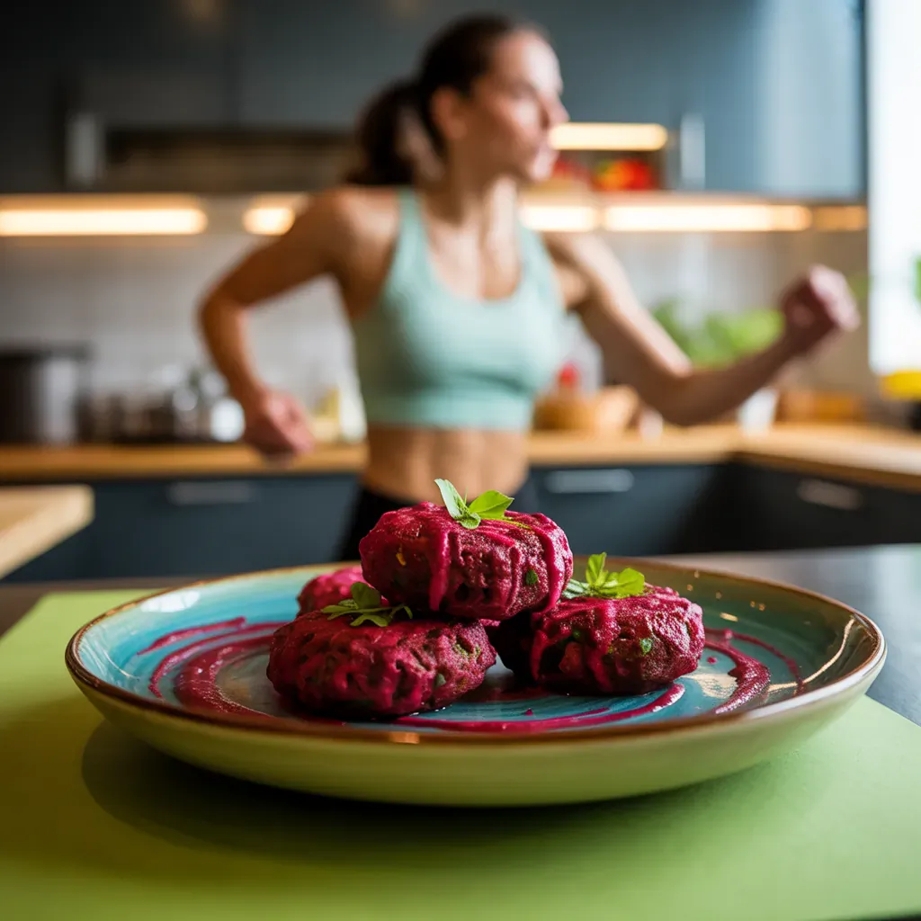 easy beet falafel