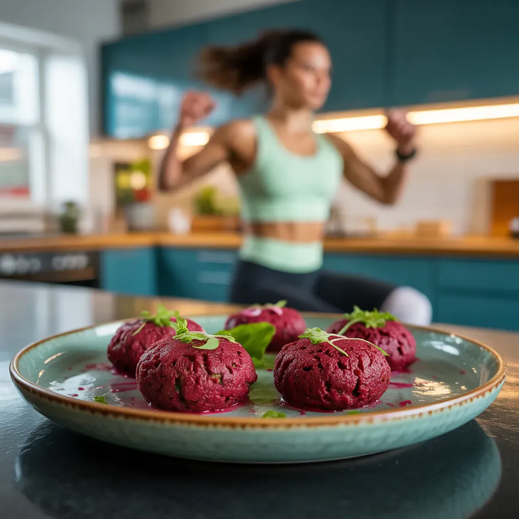 easy beet falafel