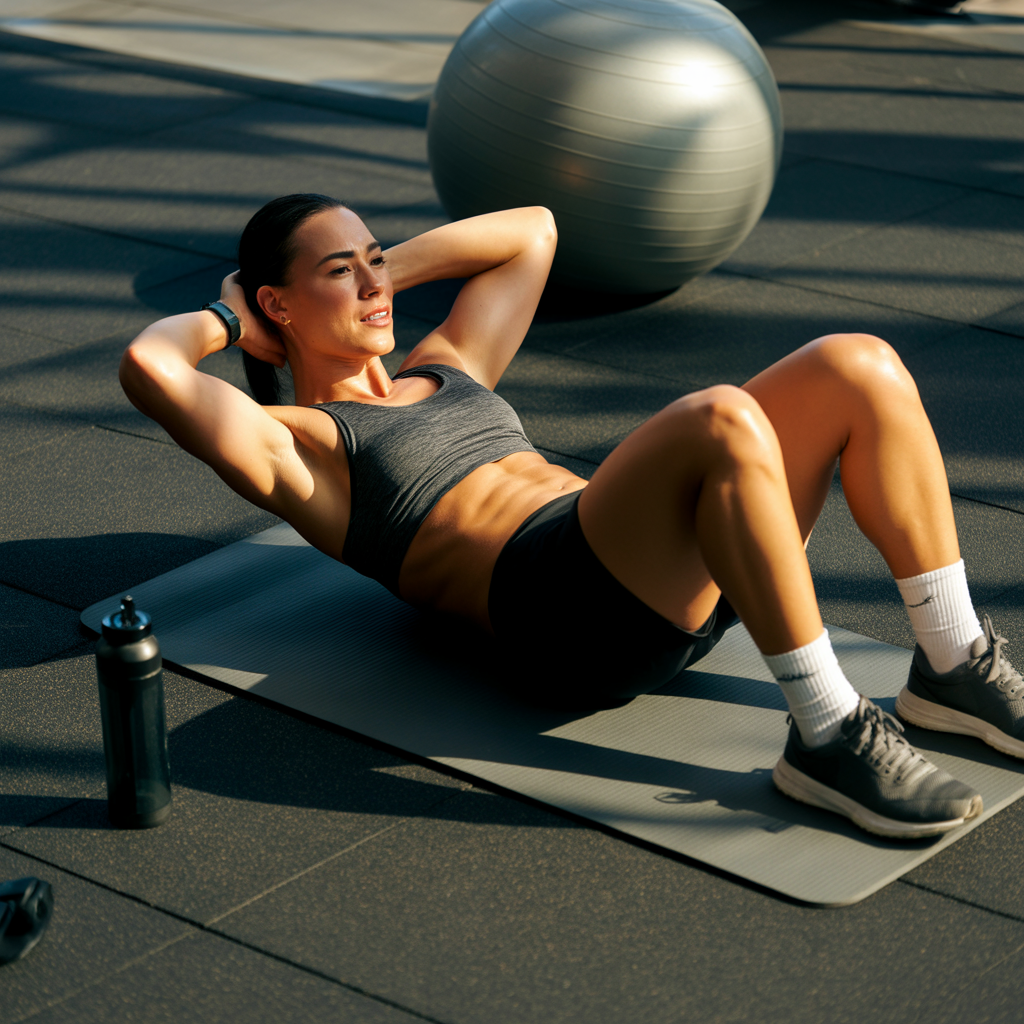 enhance your core strength with stability ball crunches