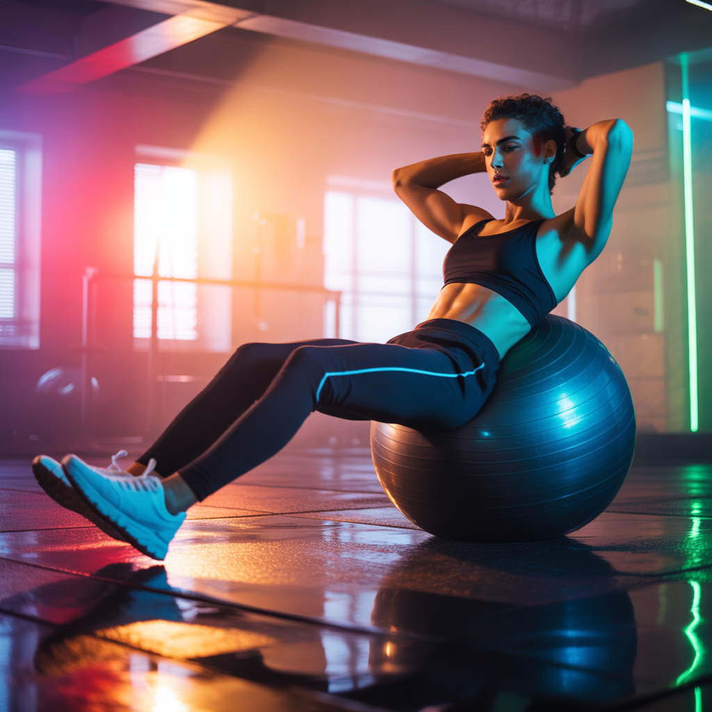 enhance your core strength with stability ball crunches