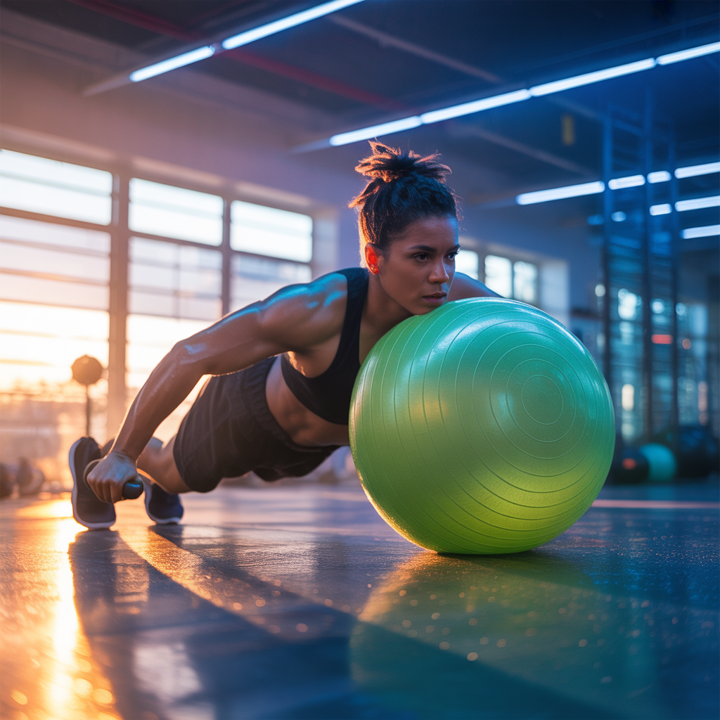 enhance your core strength with stability ball crunches