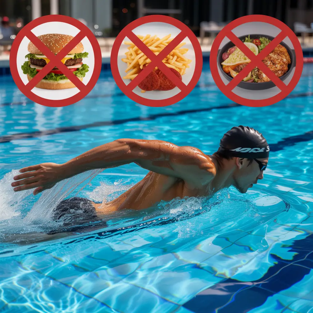 foods to avoid before swimming