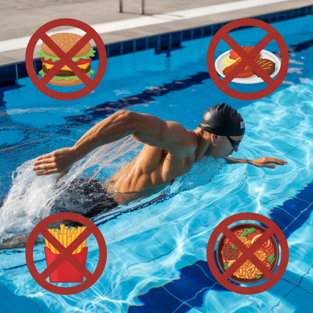 foods to avoid before swimming