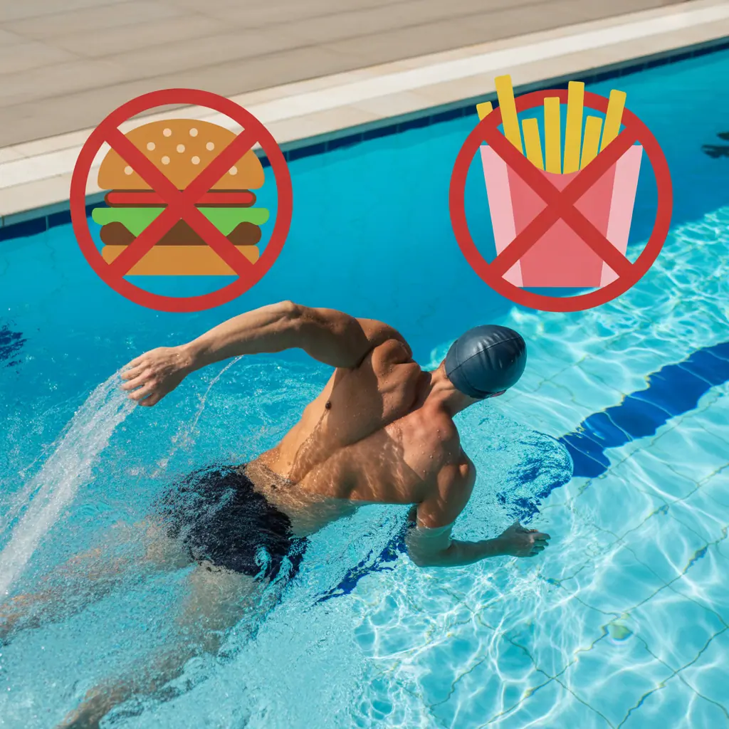 foods to avoid before swimming