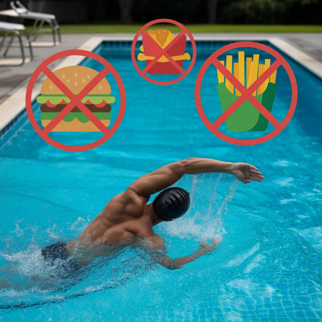foods to avoid before swimming