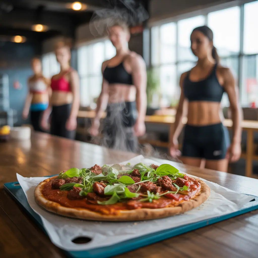 gluten free vegan sausage pizza