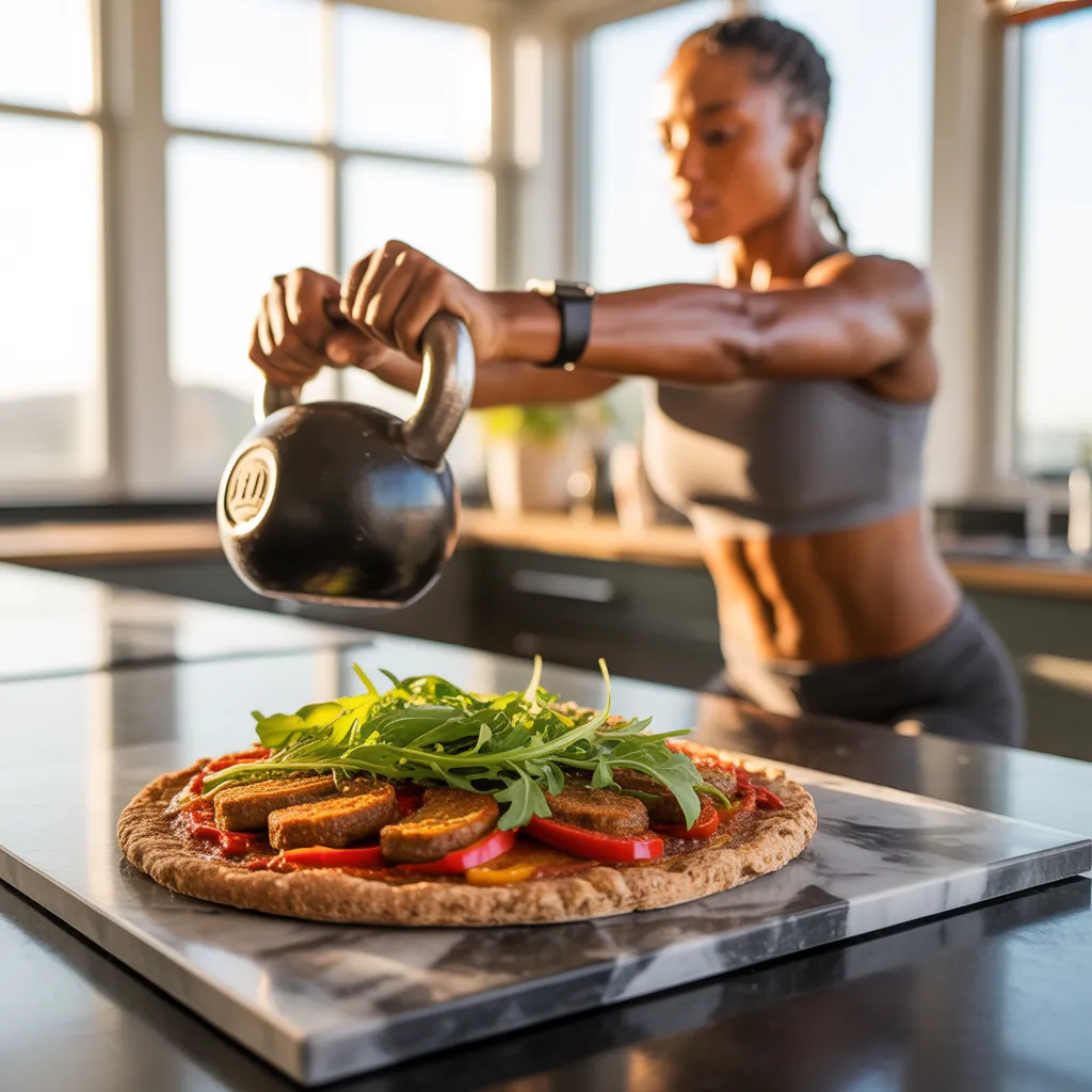 gluten free vegan sausage pizza