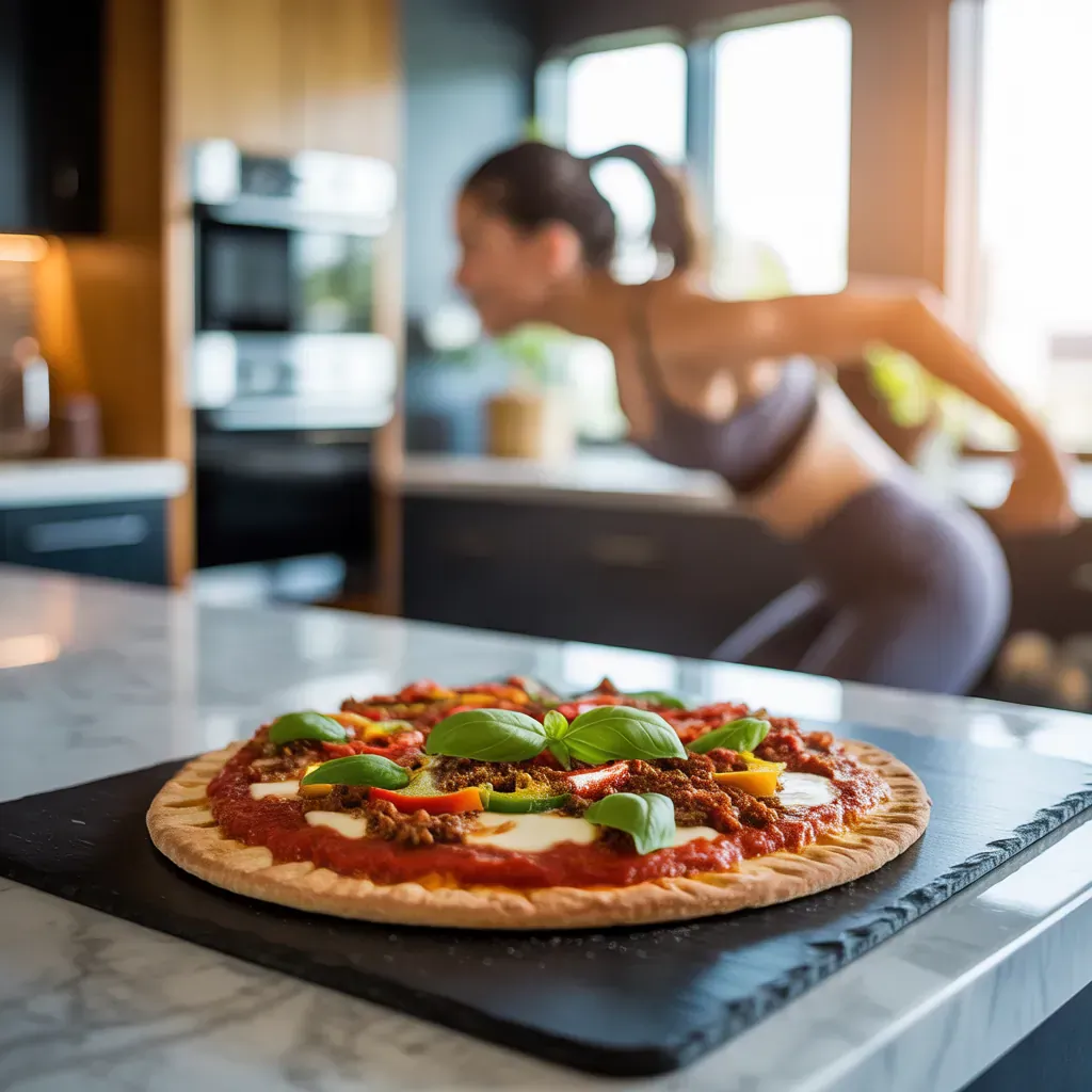 gluten free vegan sausage pizza