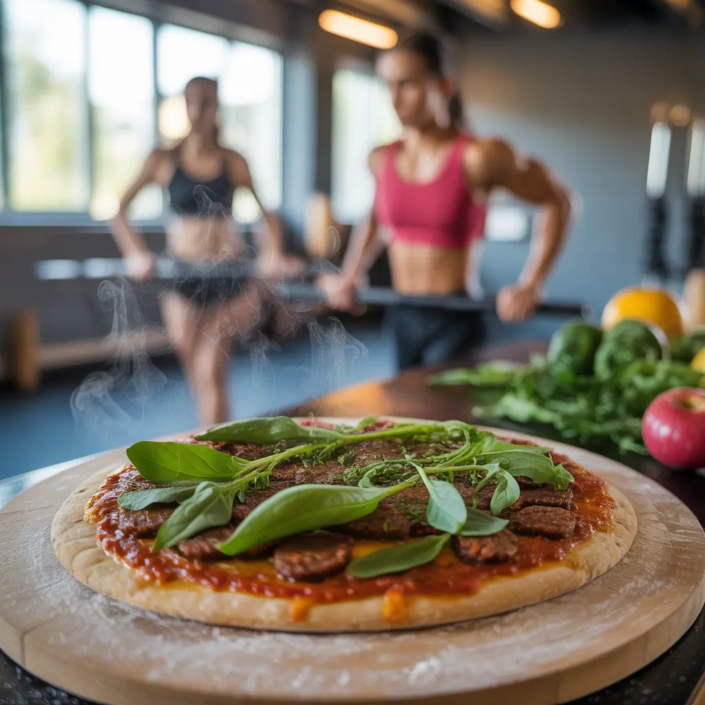 gluten free vegan sausage pizza