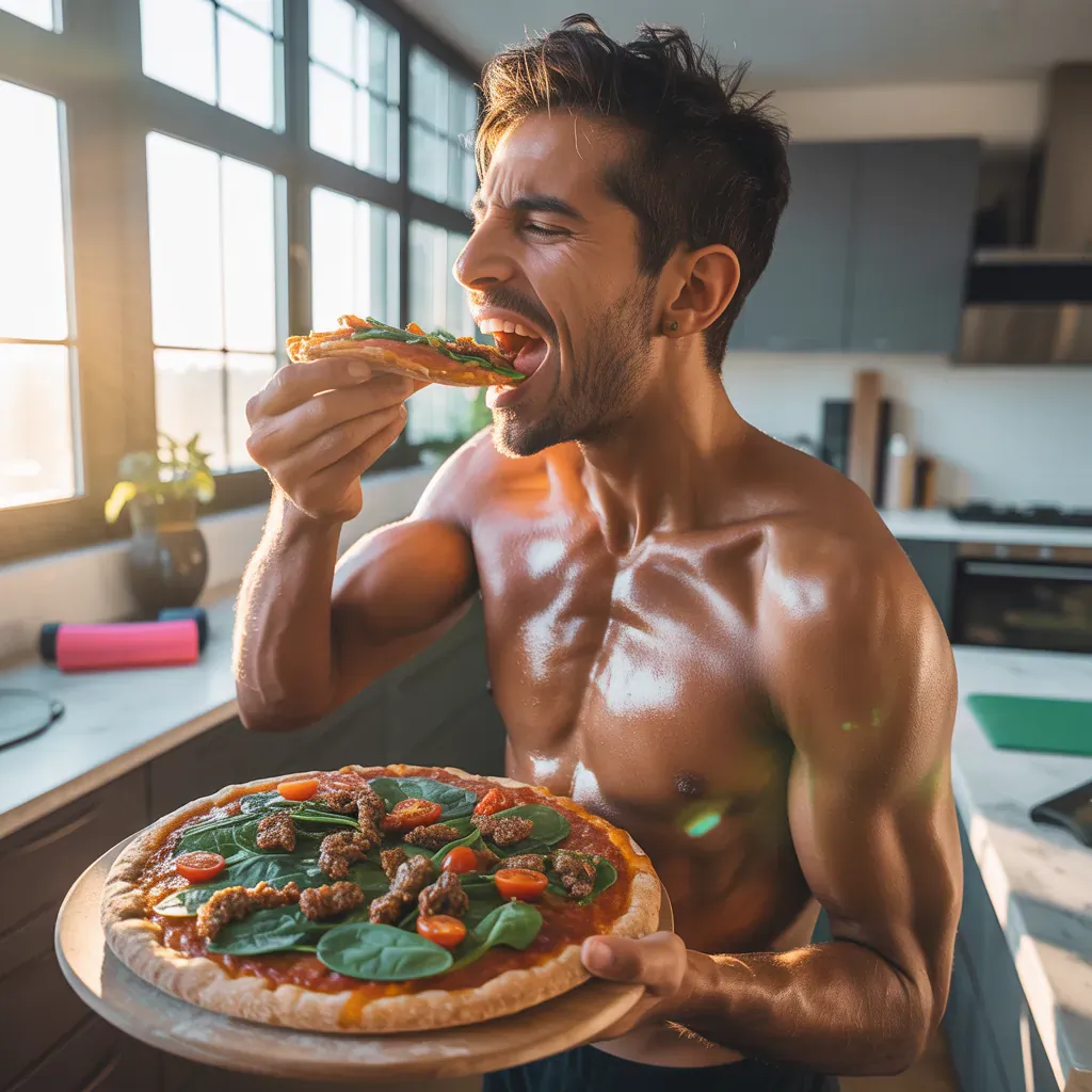 gluten free vegan sausage pizza