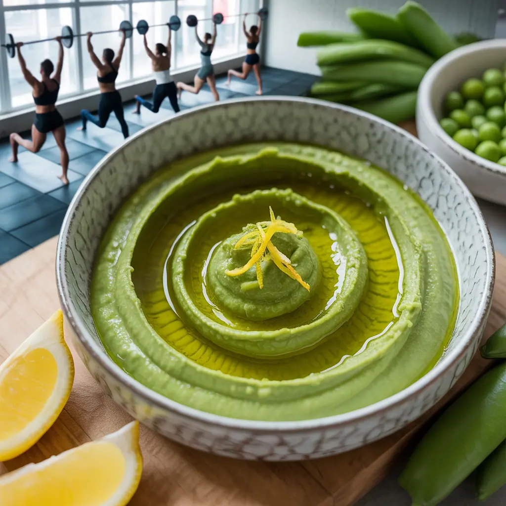 green pea hummus