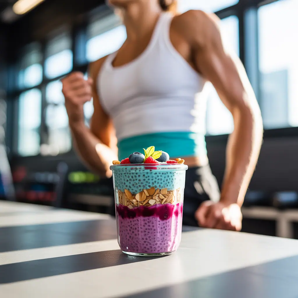 high protein chia seed pudding