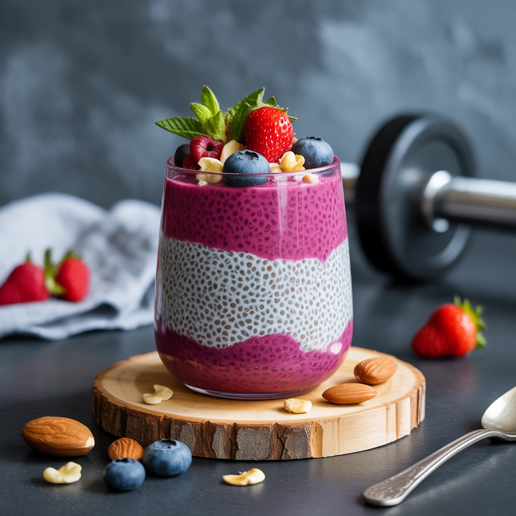 high protein chia seed pudding
