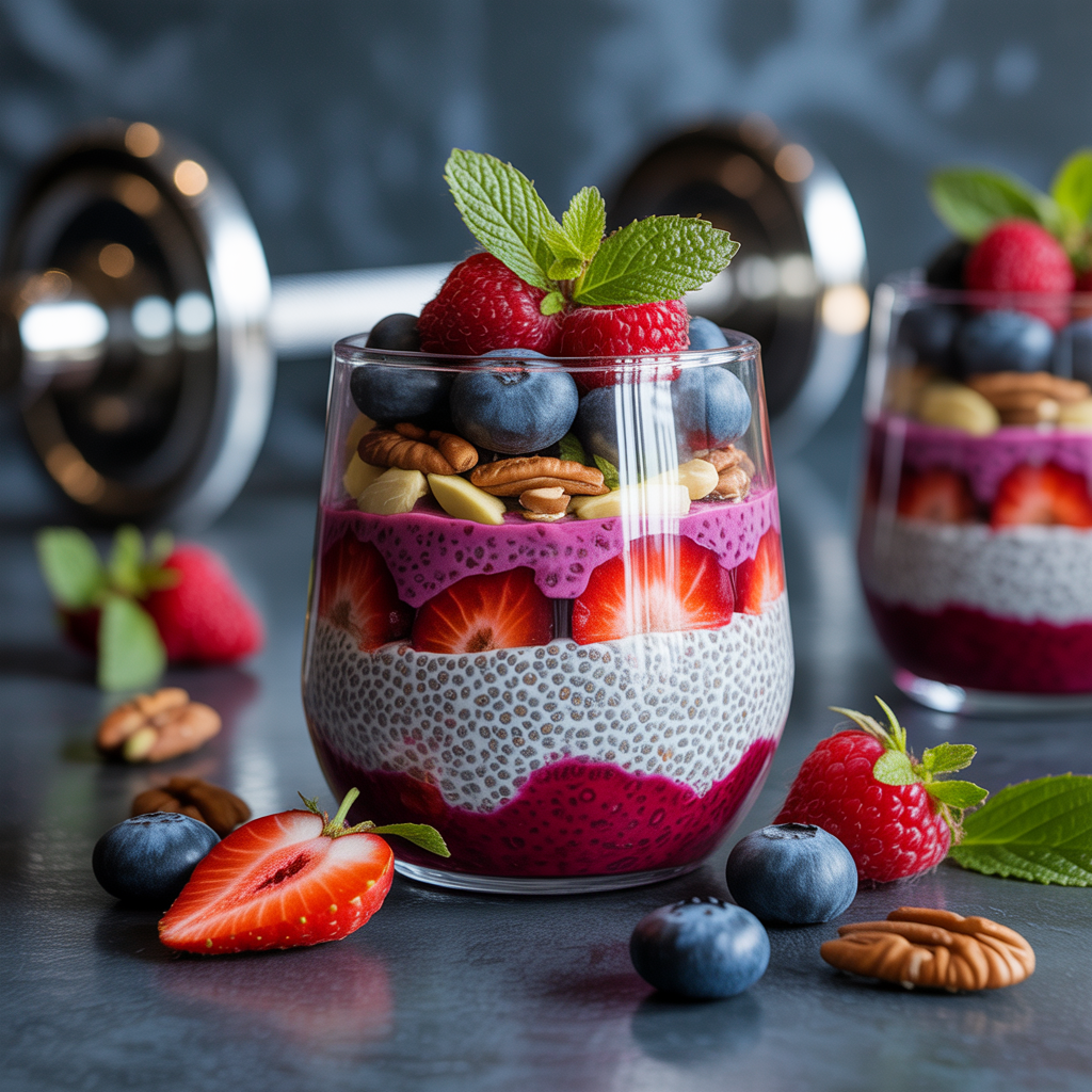 high protein chia seed pudding