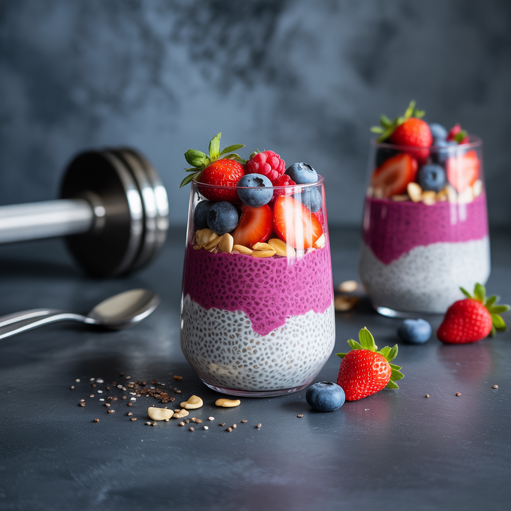 high protein chia seed pudding
