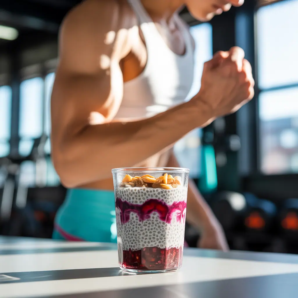 high protein chia seed pudding