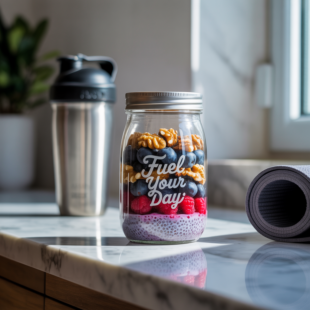 high protein chia seed pudding