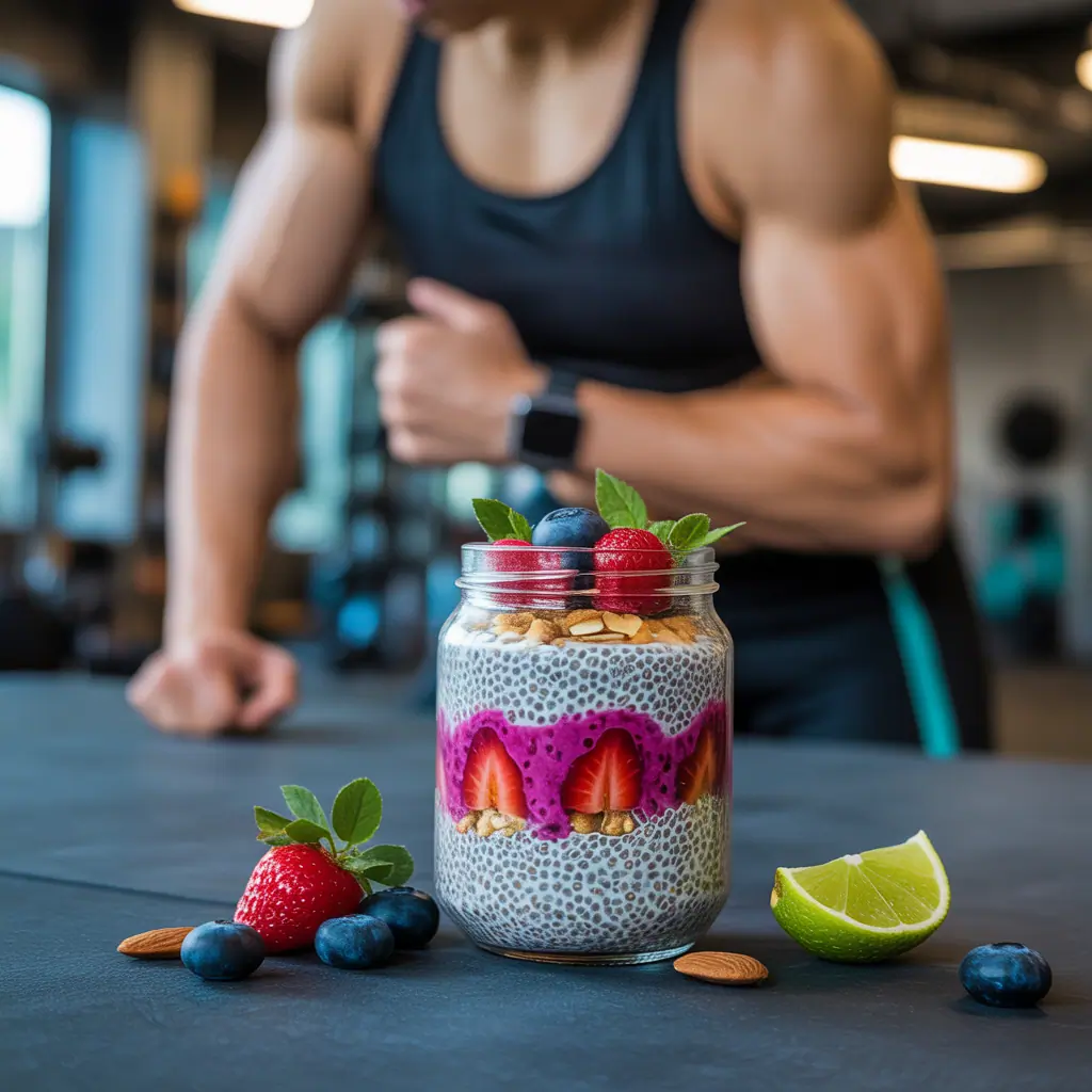 high protein chia seed pudding