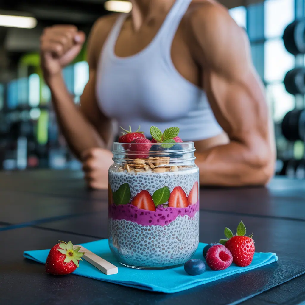 high protein chia seed pudding