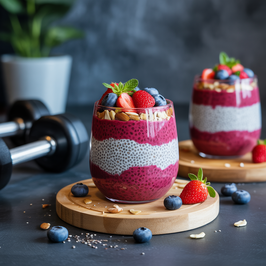 high protein chia seed pudding