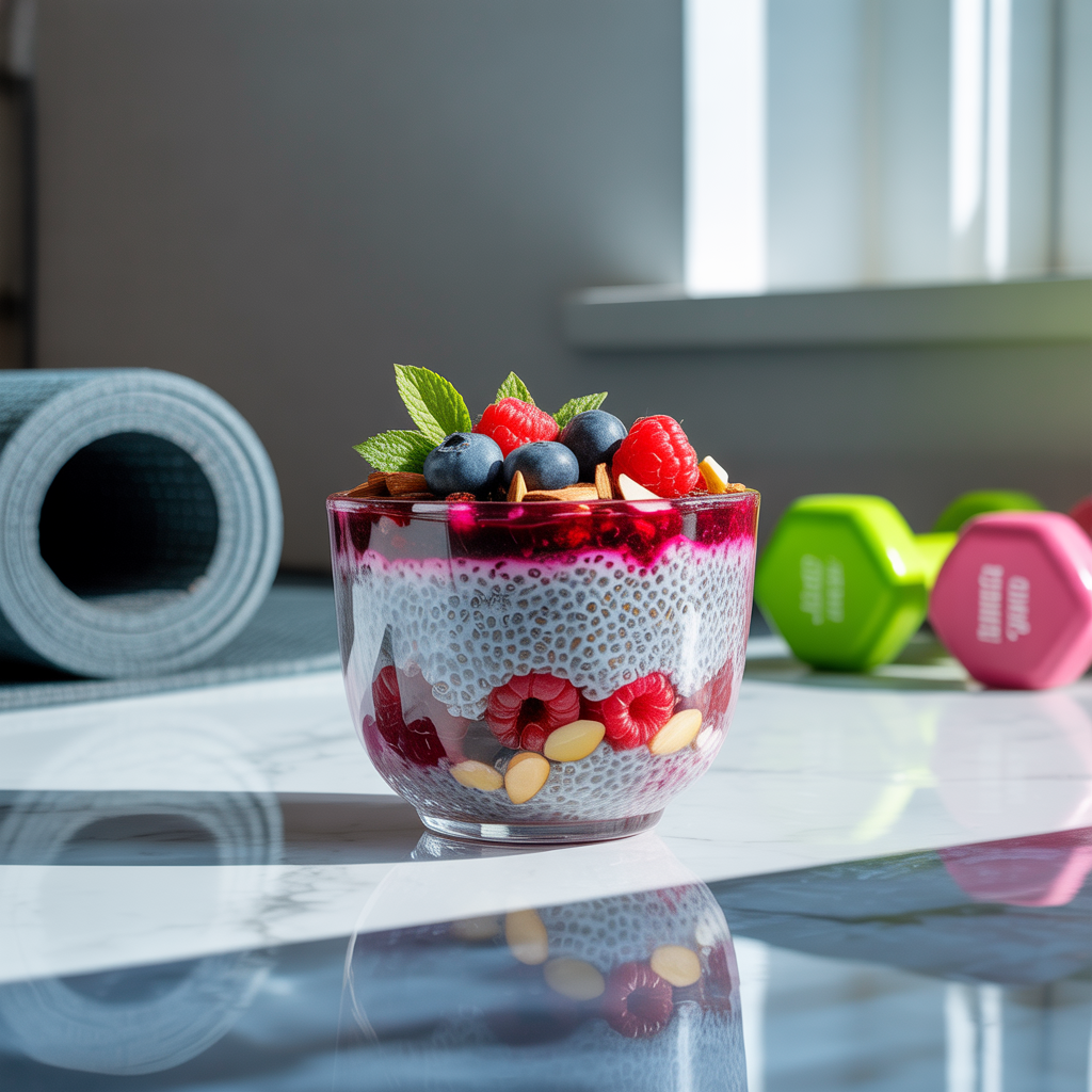 high protein chia seed pudding