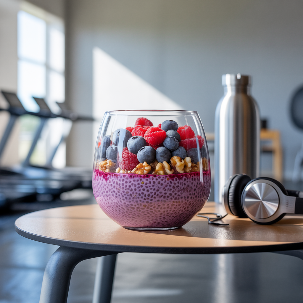high protein chia seed pudding