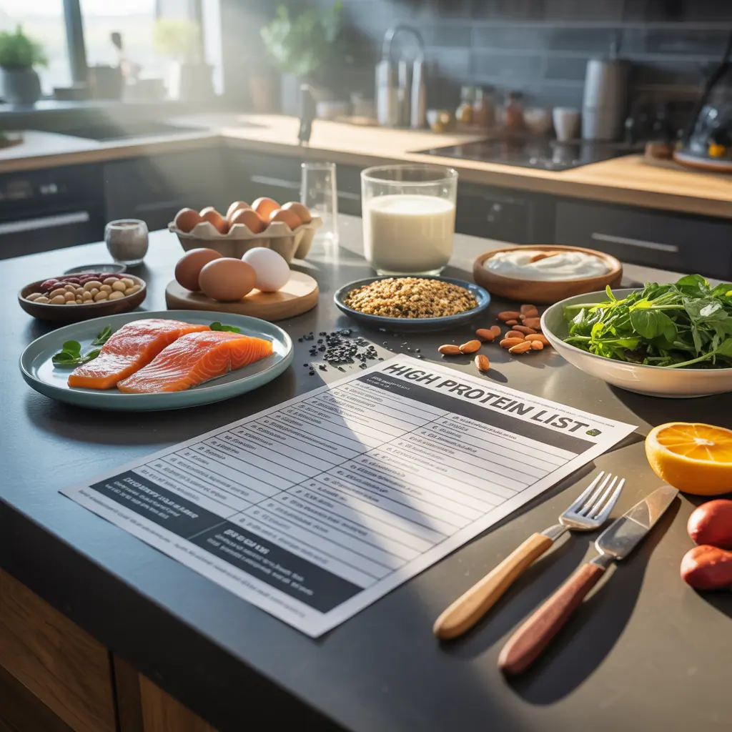 high protein foods list printable