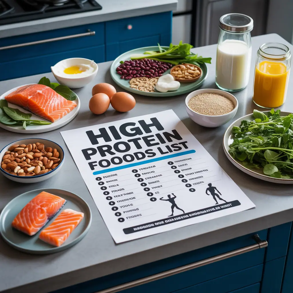 high protein foods list printable