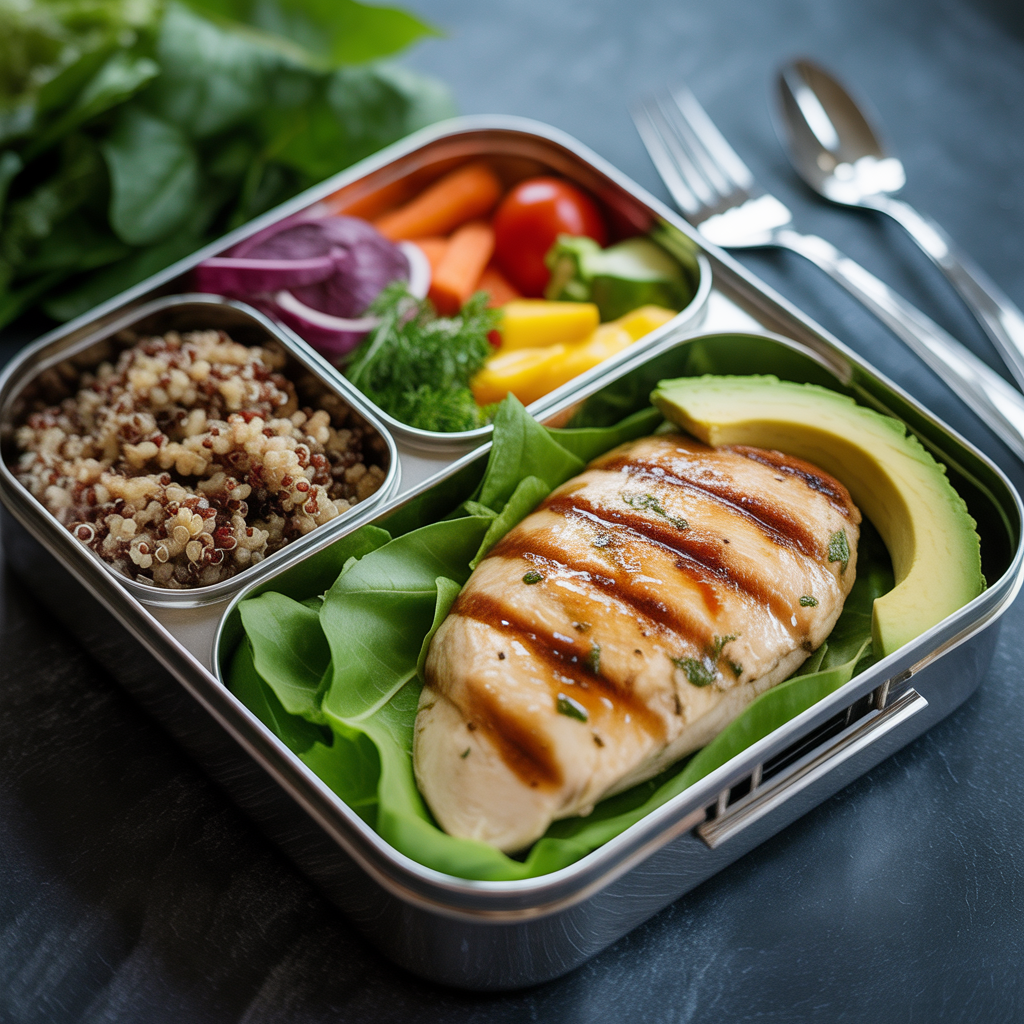 high protein packed lunch