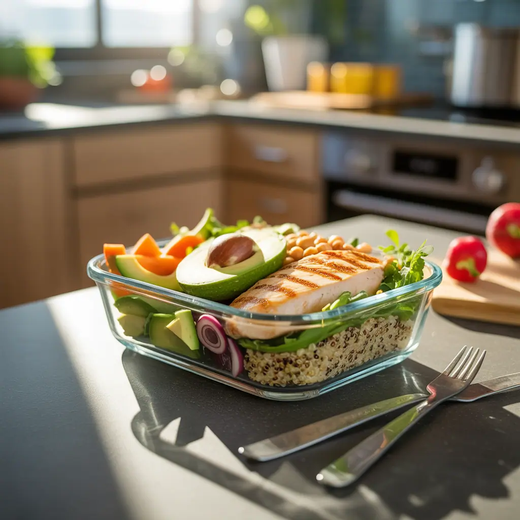 high protein packed lunch