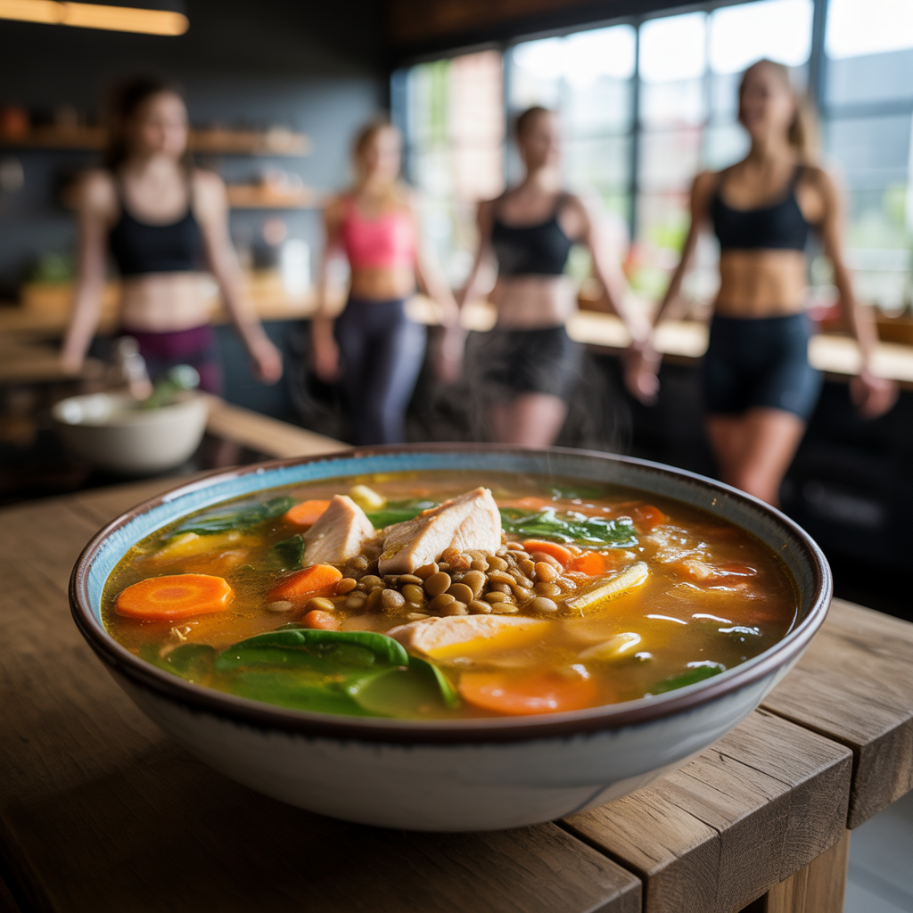 high protein soups
