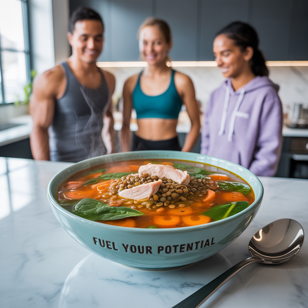 high protein soups