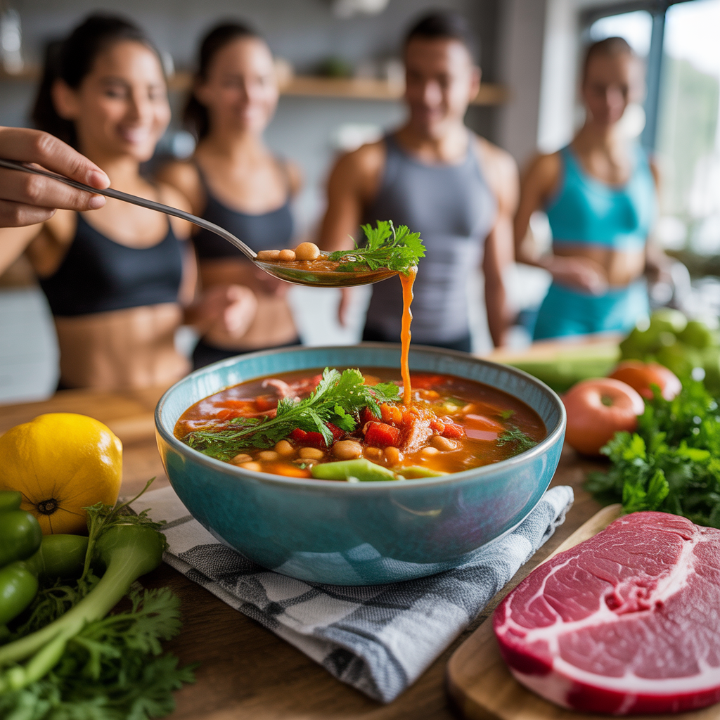 high protein soups